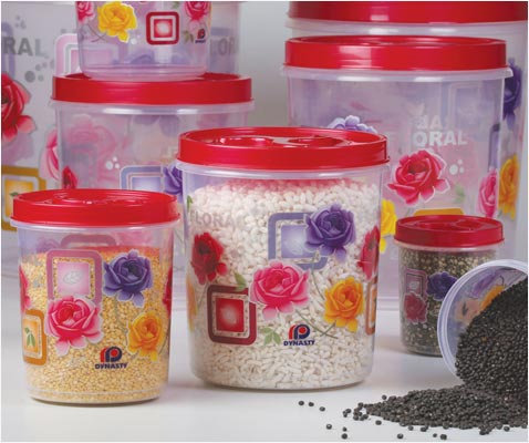 Round Plastic Containers, Round Plastic Food Containers, Plastic Food  Storage Containers, Airtight Plastic Containers, Printed Airtight Plastic  Containers, Plastic Box for Biscuits, Tea/Coffee/Sugar Box